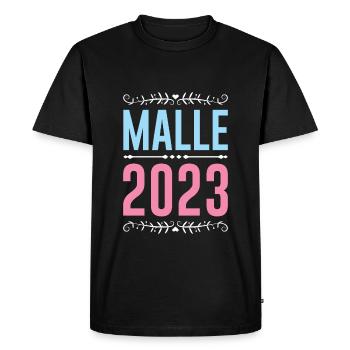 Malle 2023 - Men's Premium Organic T-Shirt - black - Front - Nico (187cm)