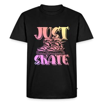 skate skating - Men's Premium Organic T-Shirt - black - Front - Nico (187cm)