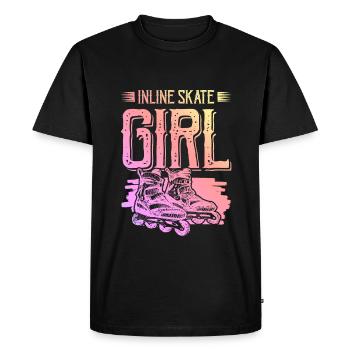 Skate Inline Girls - T-shirt Premium bio Homme - noir - Devant - Nico (187cm)