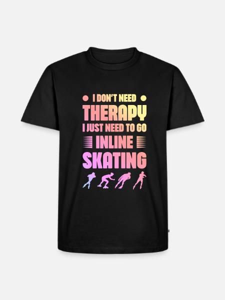 Skate Therapy - Men's Premium Organic T-Shirt - black