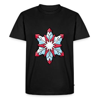 Snowflake, Winter, Snow - Men's Premium Organic T-Shirt - black - Front - Nico (187cm)