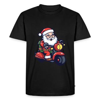 Santa Claus Santa Vehicle - Men's Premium Organic T-Shirt - black - Front - Nico (187cm)