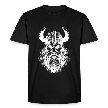 Casque Viking Valhalla - T-shirt Premium bio Homme - noir - Devant - Nico (187cm)