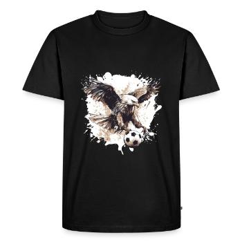 Adler Soccer Sports Team - Men's Premium Organic T-Shirt - black - Front - Nico (187cm)
