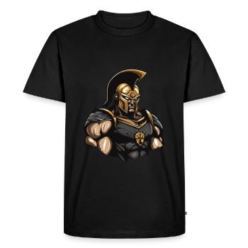 Spartan Gladiator Muscles Sparta 300 - T-shirt Premium bio Homme - noir - Devant - Nico (187cm)
