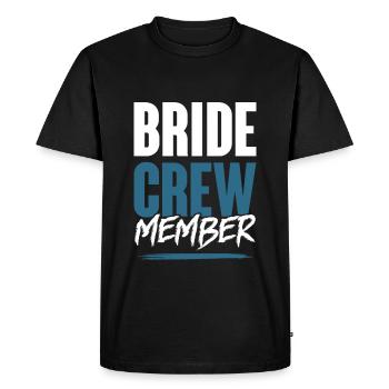 Bride Crew - Men's Premium Organic T-Shirt - black - Front - Nico (187cm)