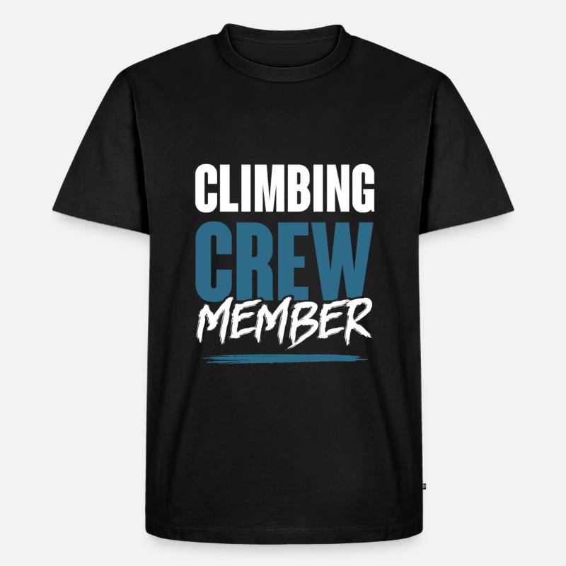 Climbing Crew - Männer Premium Bio T-Shirt - Schwarz