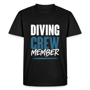 Diving Crew - Men's Premium Organic T-Shirt - black - Front - Nico (187cm)