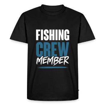 Fishing Crew - Men's Premium Organic T-Shirt - black - Front - Nico (187cm)