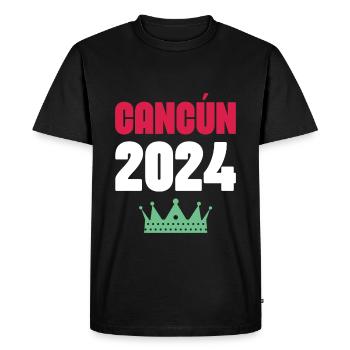 Cancun 2024 Mexico - Men's Premium Organic T-Shirt - black - Front - Nico (187cm)