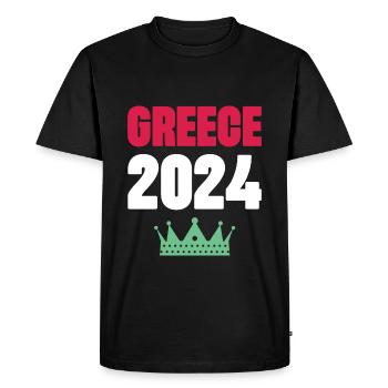 Greece 2024 Holidays - Men's Premium Organic T-Shirt - black - Front - Nico (187cm)
