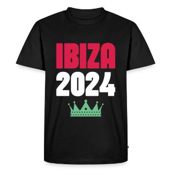 Jours fériés à Ibiza 2024 - T-shirt Premium bio Homme - noir - Devant - Nico (187cm)