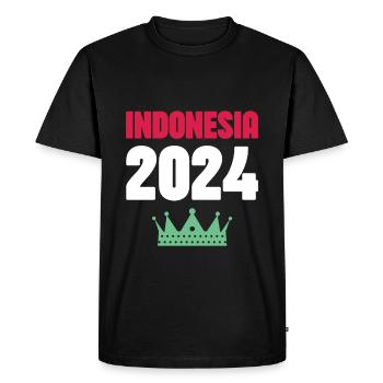 Jours fériés Indonésie 2024 - T-shirt Premium bio Homme - noir - Devant - Nico (187cm)