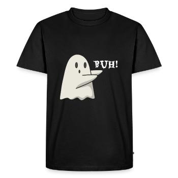 Cadeau fantôme fantôme fantôme - T-shirt Premium bio Homme - noir - Devant - Nico (187cm)