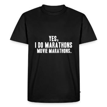 Film Marathon - T-shirt Premium bio Homme - noir - Devant - Nico (187cm)