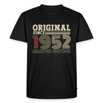 Original since 1952 vintage birthday gift - Men's Premium Organic T-Shirt - black - Front - Nico (187cm)