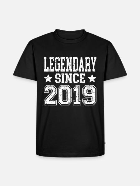 Legendary since 2019 - Männer Premium Bio T-Shirt - Schwarz