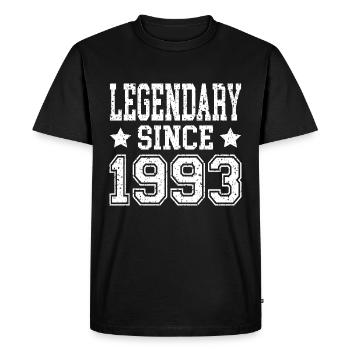 Légendaire depuis 1993 - T-shirt Premium bio Homme - noir - Devant - Nico (187cm)