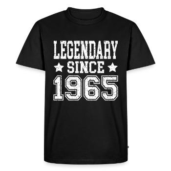 Légendaire depuis 1965 - T-shirt Premium bio Homme - noir - Devant - Nico (187cm)