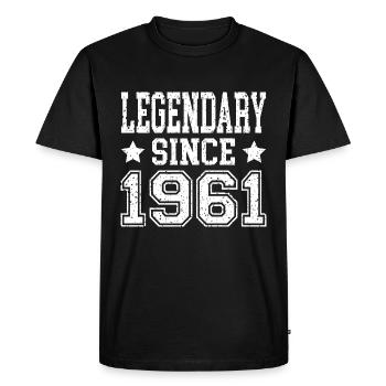 Legendary since 1961 - Men's Premium Organic T-Shirt - black - Front - Nico (187cm)