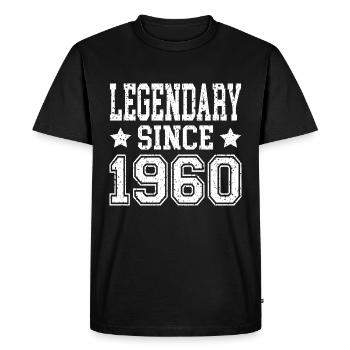 Légendaire depuis 1960 - T-shirt Premium bio Homme - noir - Devant - Nico (187cm)