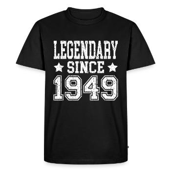 Légendaire depuis 1949 - T-shirt Premium bio Homme - noir - Devant - Nico (187cm)