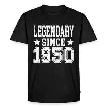 Legendary since 1950 - Men's Premium Organic T-Shirt - black - Front - Nico (187cm)
