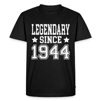 Legendary since 1944 - Men's Premium Organic T-Shirt - black - Front - Nico (187cm)