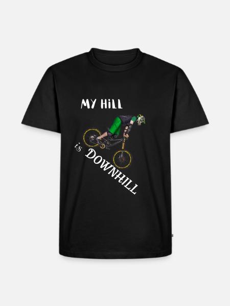 downhill - Men's Premium Organic T-Shirt - black