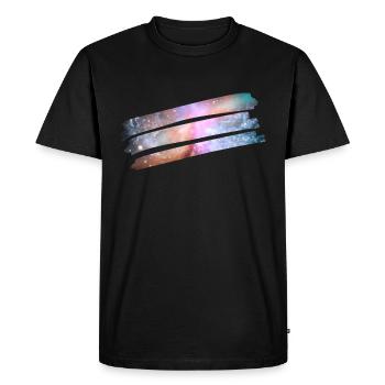 Cosmic Paint - Men's Premium Organic T-Shirt - black - Front - Nico (187cm)