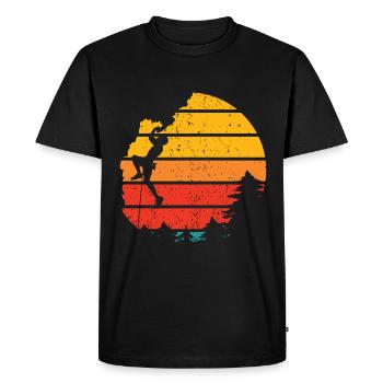 Vintage Trad Climbing Rock Climbing - Men's Premium Organic T-Shirt - black - Front - Nico (187cm)