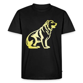 Silhouette de chien Kangal - T-shirt Premium bio Homme - noir - Devant - Nico (187cm)