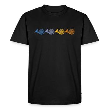 cor français - T-shirt Premium bio Homme - noir - Devant - Nico (187cm)