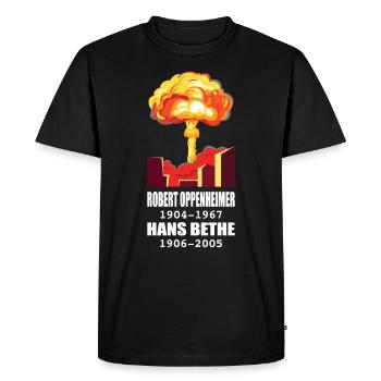 Robert Oppenheimer - T-shirt Premium bio Homme - noir - Devant - Nico (187cm)