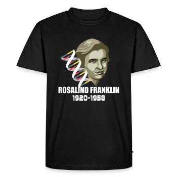 Rosalind Franklin - T-shirt Premium bio Homme - noir - Devant - Nico (187cm)
