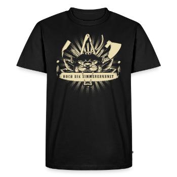 Signe de guilde Zimmermann - T-shirt Premium bio Homme - noir - Devant - Nico (187cm)