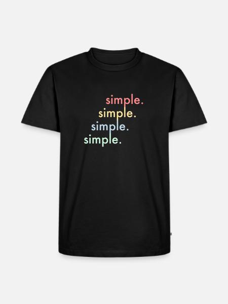 Conception de chemise simple - Simple - T-shirt Premium bio Homme - noir