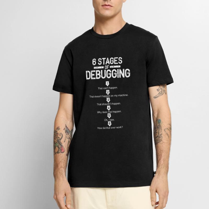 Debugging Programmierer Informatik Computer Nerd Männer Premium Bio T-Shirt