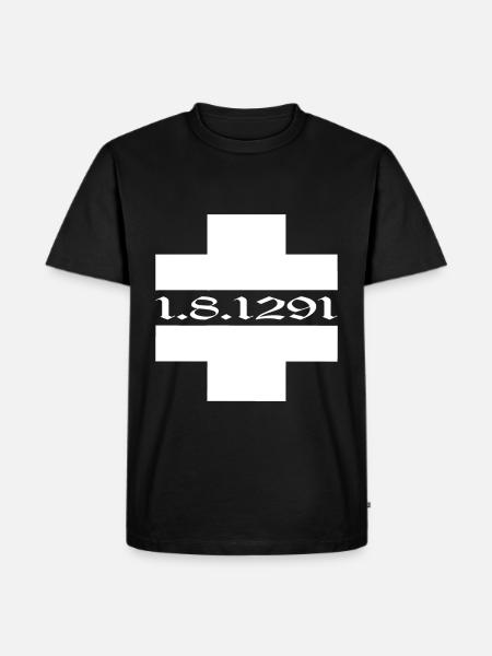 Schweiz T-shirt Geschenkidee - Männer Premium Bio T-Shirt - Schwarz