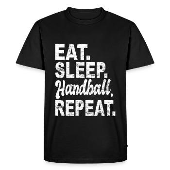 Volleyball Gift Sports Club - Men's Premium Organic T-Shirt - black - Front - Nico (187cm)