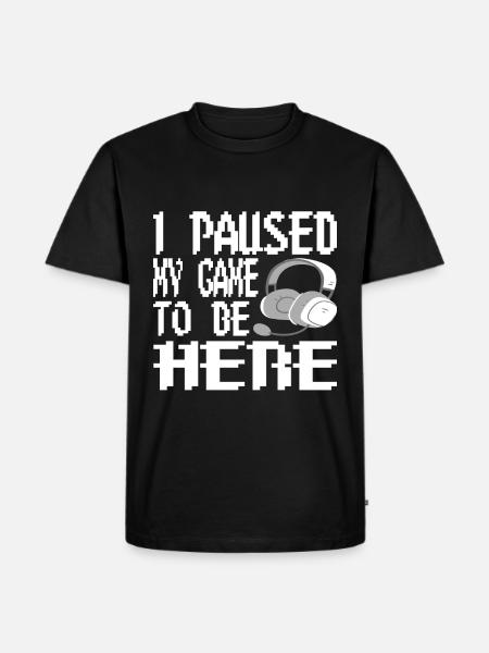 Gaming Retro Geschenkidee - Männer Premium Bio T-Shirt - Schwarz