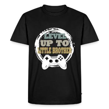 Idée cadeau rétro Bruder Gaming - T-shirt Premium bio Homme - noir - Devant - Nico (187cm)
