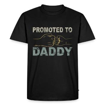 Retro Papa Outfit for Father's Day - Men's Premium Organic T-Shirt - black - Front - Nico (187cm)