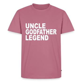 Oncle neveu nièce idée cadeau disant - T-shirt Premium bio Homme - mauve - Devant - Nico (187cm)