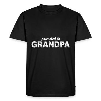 Grand-père grands-parents idée cadeau disant - T-shirt Premium bio Homme - noir - Devant - Nico (187cm)