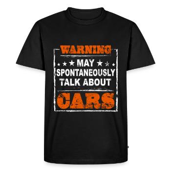 Idée cadeau de voiture mécanique - T-shirt Premium bio Homme - noir - Devant - Nico (187cm)