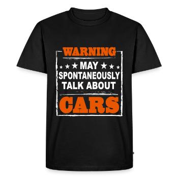Idée cadeau de voiture mécanique - T-shirt Premium bio Homme - noir - Devant - Nico (187cm)