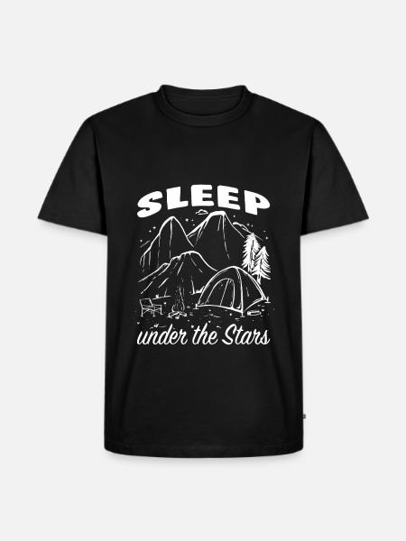 Camping campfire saying - Men's Premium Organic T-Shirt - black