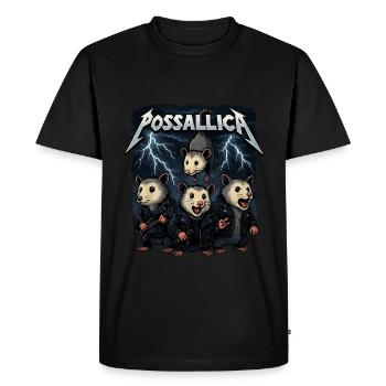 Groupe de rock Possum Opossum - T-shirt Premium bio Homme - noir - Devant - Nico (187cm)