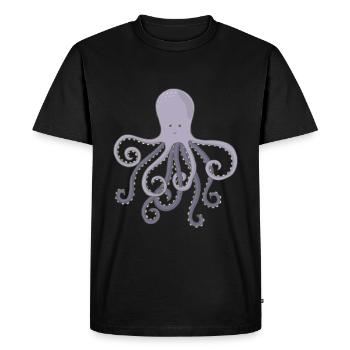 Octopus octopus octopus seafood gift - Men's Premium Organic T-Shirt - black - Front - Nico (187cm)